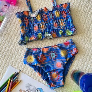 BIQUINE INFANTIL TOP FRANZIDO / ESTAMPA 091
